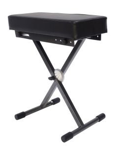 Banc pour clavier réglable, système EASY LOCK, assise rembourrée de 80 mm, charge maximale 100 kg