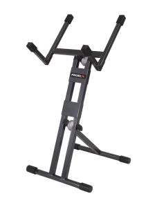 Support de moniteur, double bras avant, tablette arrière inclinable, charge maximale 45 kg