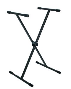 Support de clavier à un niveau, réglage EASY LOCK, charge maximale 40 kg, gris anthracite