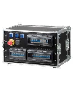 Coffret de distribution électrique portable, IP44, 63 A, 9 sorties CEE 16 A, instruments LED