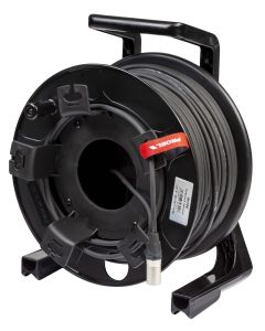 Touret de câble microphone, 100 m, 2 x 0,22 mm2, connecteurs NEUTRIK