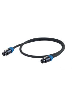 Câble pour enceintes passives, 8 x 2 mm², SPEAKON 8P, NEUTRIK NL8FC, 10 m, noir