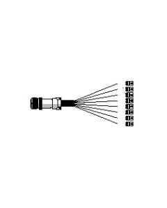 Câble audio multipaire assemblé, 2 m, 1 prise femelle multipaire, 8 XLR mâles 3 pôles