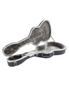 Étui moulé pour guitare classique, polyéthylène FORCE, intérieur velours gris, 3 charnières, 5 fermoirs