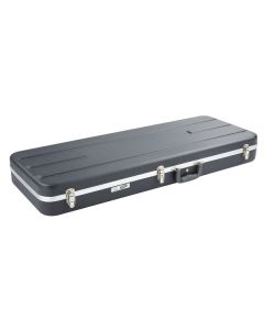Étui rectangulaire pour guitare électrique, polyéthylène FORCE, intérieur velours gris, 3 charnières