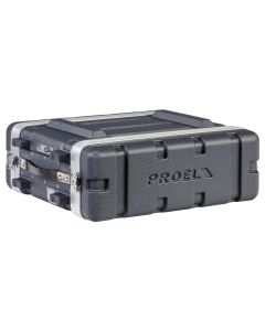 Flight case rack 19', 3U, profondeur intérieure utile 307 mm, polyéthylène FORCE, aluminium