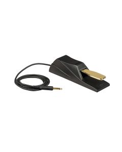 Pédale de sustain pour clavier, polarité sélectionnable, câble 2 m, jack mono 6,3 mm plaqué or