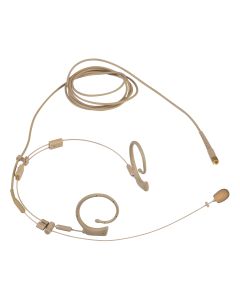 Microphone serre-tête à condensateur, omnidirectionnel, 3 connecteurs interchangeables, 18 g
