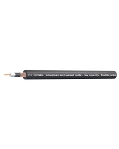 Câble coaxial pour instrument et effets, Ø 6,4 mm, capacité 120 pF/m, bobine carton 100 m