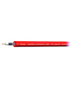 Câble instrument et effets coaxial, Ø 6,4 mm, OFC, 120 pF/m, rouge