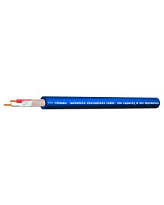 Câble microphone symétrique, 2 x 0,22 mm², cuivre OFC, bleu, bobine carton de 100 m