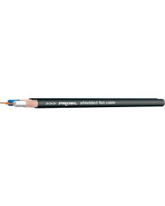 Câble audio plat, 2 conducteurs blindés 23 AWG, Ø 5,00 mm, gaine PVC flexible