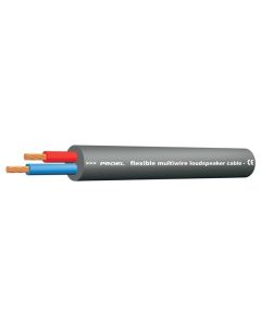 Câble haut-parleur pour enceintes passives, 2 x 4 mm², cuivre nu AWG12, diamètre 11,00 mm