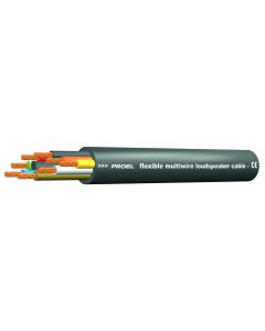 Câble haut-parleur 8 conducteurs torsadés, 8 x 4 mm², cuivre nu 11 AWG, diamètre 18 mm