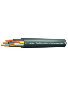 Câble haut-parleur flexible, 8 conducteurs torsadés, 8 x 2,5 mm², diamètre 14,50 mm