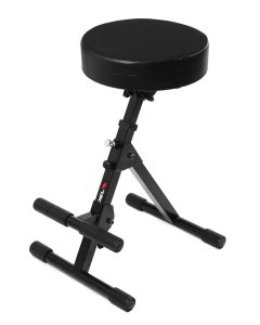 Tabouret pour musicien, hauteur 600-750 mm, assise inclinable Ø 300 mm, charge maximale 100 kg