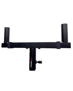 Support tubulaire extensible pour paire d'enceintes, acier, 310 à 490 mm, charge maximale 30 kg, Ø 35 mm