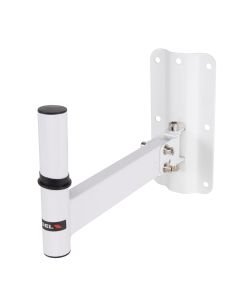 Support mural pour enceinte, tube Ø 35 mm, charge maximale 35 kg, acier, blanc mat