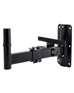 Support mural pour enceinte, tube en acier, charge maximale 35 kg, réglage horizontal et vertical