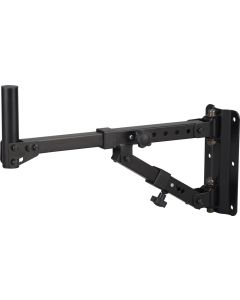 Support mural pour enceinte, tube en acier, charge maximale 35 kg, orientable, inclinaison 0° à 30°