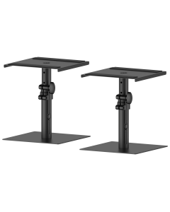 Paire de supports de bureau pour moniteurs de studio, hauteur réglable, charge 15 kg, acier