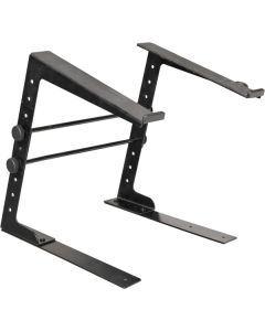 Support pour ordinateur portable, acier peint noir mat, largeur réglable de 235 à 335 mm, hauteur de 235 à 320 mm