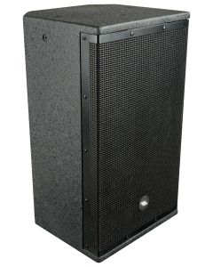 Enceinte active d'installation, 2 voies, 600 W crête, woofer 10", 123 dB