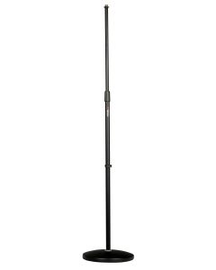 Pied de microphone droit, base en acier Ø 250 mm, hauteur réglable de 870 à 1550 mm, 5,30 kg