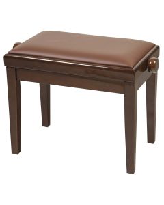 Banquette réglable pour piano et orgue, assise rembourrée, hauteur 460 à 560 mm, noyer clair