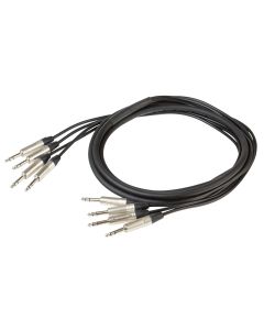Faisceau analogique, 4 x jack stéréo 6,3 mm vers 4 x jack stéréo 6,3 mm, 5 m
