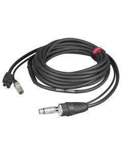 Câble d’alimentation assemblé, 10 m, 3 x 1,5 mm², SCHUKO 16 A, XLR 3P
