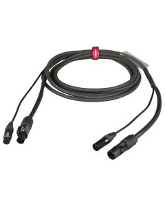 Câble combiné DMX et alimentation, 5 m, XLR 5P, 3 x 1,5 mm2 + 2 x 0,25 mm2