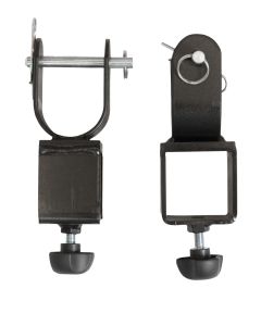 Adaptateur de truss en acier, tube interne 50 x 50 mm, goupille de sécurité à anneau de verrouillage