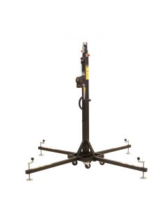 Élévateur télescopique en acier, hauteur maximale 5300 mm, charge maximale 160 kg, 4 roues