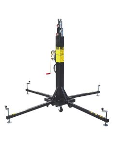 Élévateur à tour télescopique en acier, 6 500 mm, charge maximale 230 kg, treuil AL-KO 900 COMPAC