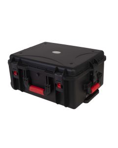 Valise de protection en polypropylène, 550 x 420 x 245 mm, poignée rétractable, roulettes encastrées