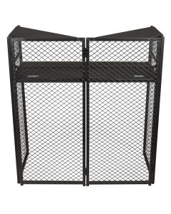 Table DJ pliable, tubes en acier, charge 25 kg, hauteur totale 1 128 mm