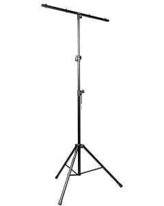 Pied pour système d'éclairage, barre en T, hauteur 1 435 - 3 200 mm, charge maximale 30 kg