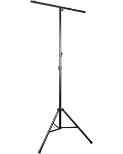 Pied pour systèmes d'éclairage, hauteur 1 615 - 3 400 mm, charge équilibrée maximale 45 kg, barre T 1 200 mm