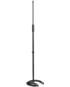 Pied de microphone droit, hauteur 875-1545 mm, base en fonte, adaptateur 5/8"