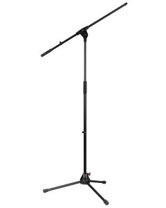 Pied de microphone à perche, trépied en aluminium moulé, perche 830 mm, hauteur 1040 à 1690 mm