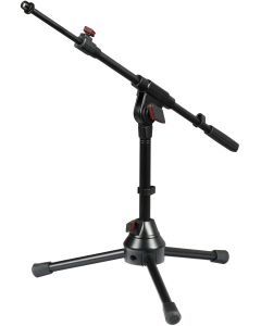 Pied de microphone bas à perche télescopique, hauteur fixe 390 mm, trépied, perche 520 à 840 mm