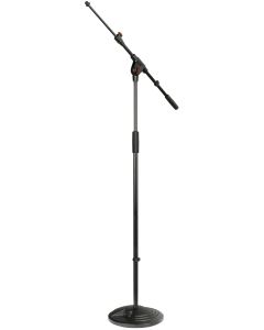 Pied de microphone à perche télescopique, 990-1620 mm, embase en fonte, 6,660 kg