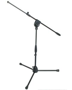 Pied de micro bas, perche télescopique 540 / 840 mm, base trépied en aluminium, 2,6 kg