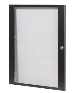 Cadre rack en acier, 12U, couverture frontale en plexiglas, verrou de sécurité à clé