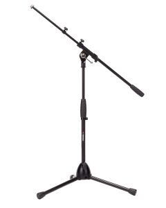 Pied de microphone bas, perche télescopique 565/900 mm, hauteur 570 à 930 mm, base Ø 720 mm