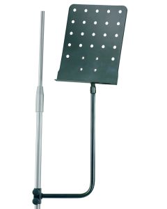 Pupitre perforé pour pied de microphone, hauteur maximale 615 mm, noir mat, 2,10 kg