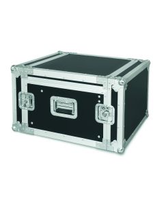 Flight case rack 19", 6 U, espace de mixage réglable 10 U, contreplaqué marin 9 mm