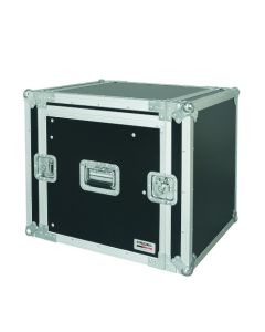 Flight case rack combo 19', 10U avant et supérieur, espace de mixage réglable, profondeur rackable 45 cm