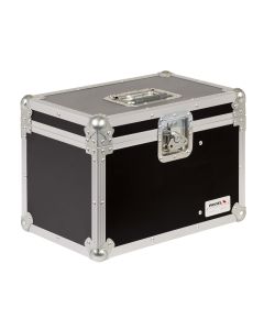 Flight case pour 9 microphones, contreplaqué marine 5 plis 5 mm, mousse EVA haute densité, noir